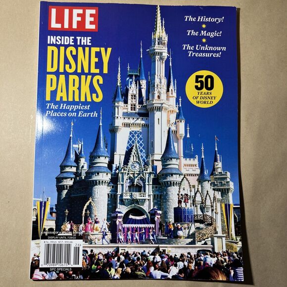 Disney Other - Inside the Disney Parks LIFE‎ MAGAZINE 2022 50 YEARS OF DISNEY WORLD